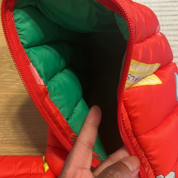 Save the Duck X The Animal observatory Kids Red lobster coat sz 6 Nwot,8 yrs NWT - Picture 13 of 15